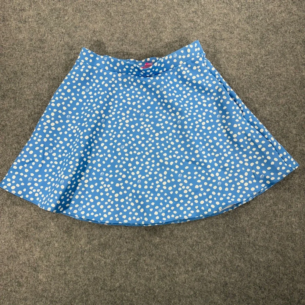 Lilly Pulitzer Blue White Polka Dot Skort Womens Medium Active Golf Tennis Skirt